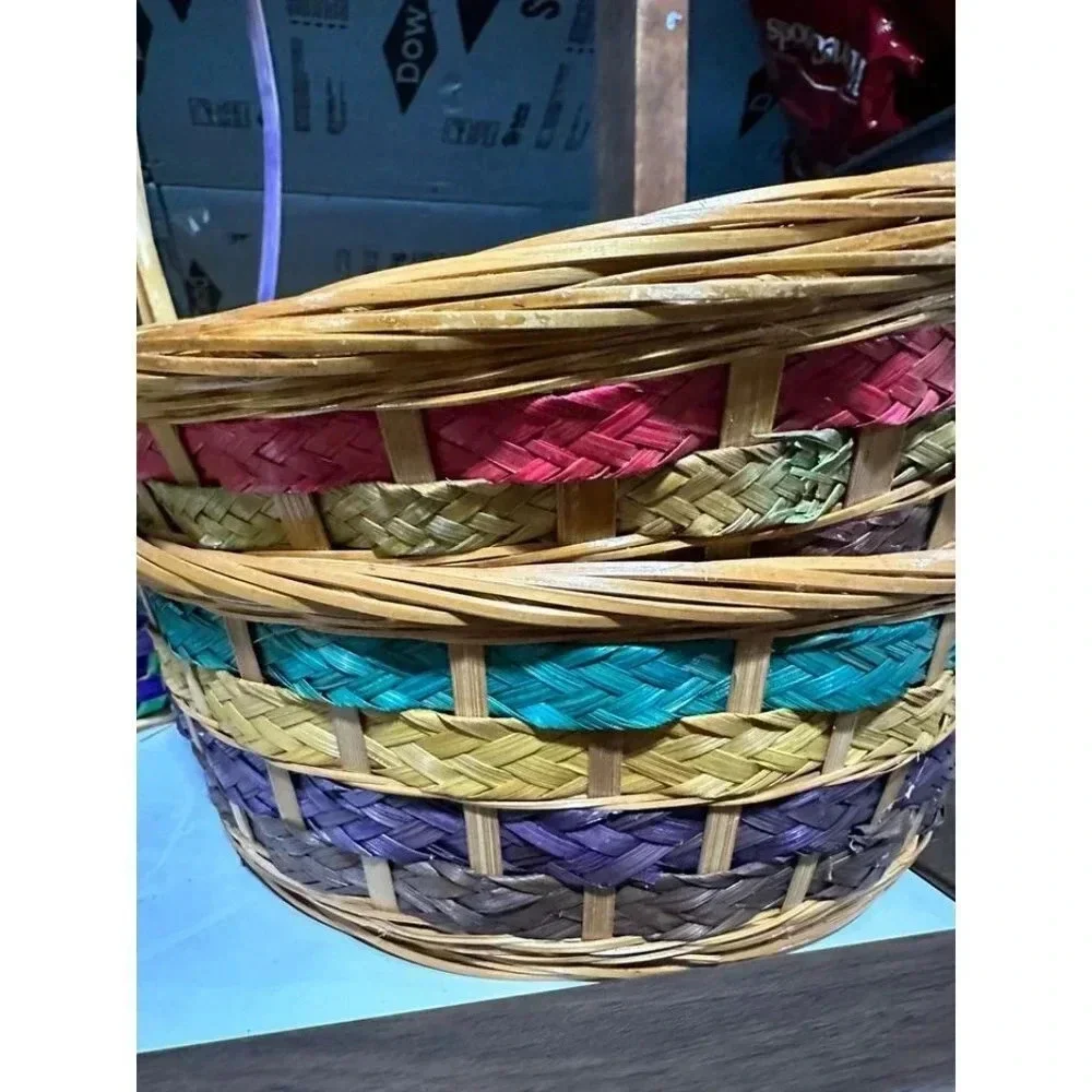 Lot of 6 Woven Easter Baskets